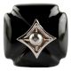 Solid Black Square Ceramic Cabinet Knob Online